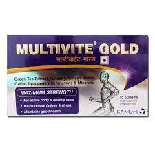 Multivite Gold SoftgelsMANUFACTURED BY
Sanofi India Ltd
QUANTITY
1 Strip of 15 Soft Capsules
Multivite Gold Daily Health Supplement is a combination of ingredients that help to combHealth SupplementMultivite Gold Softgels