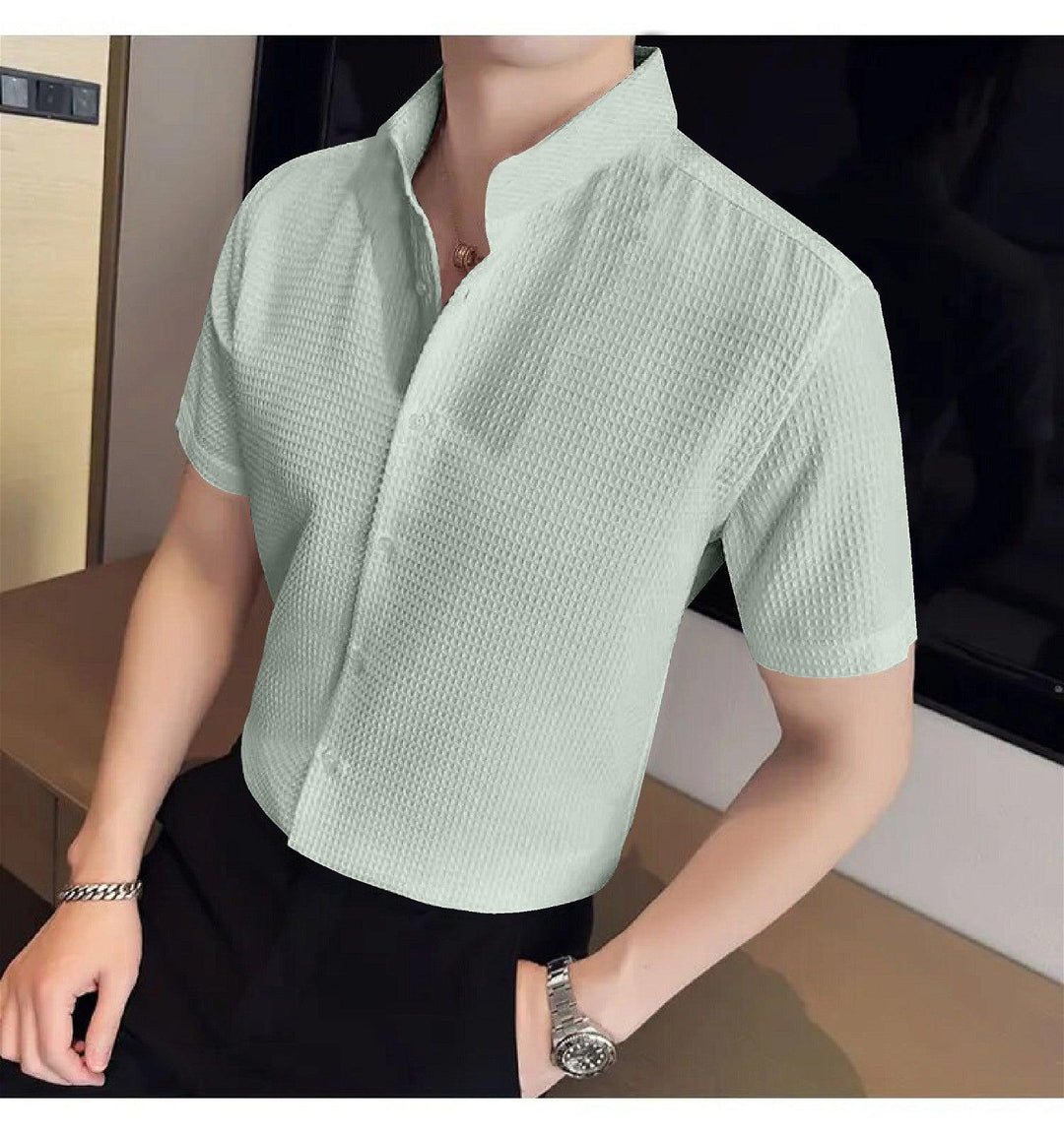 Pista Colour Men's Casual Wear Short Sleeve Shirt - store Elite