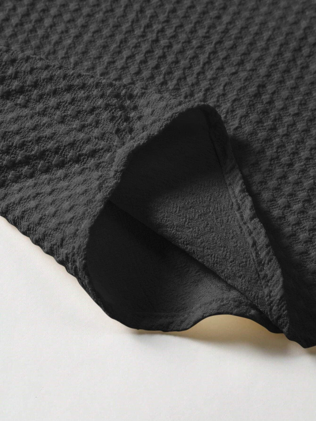 Black Men Regular Fit Solid Casual Half Sleeves Shirt - store Elite