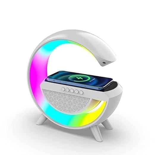 Bluetooth Speaker Smart Wireless Fast Mobile Charging and Music Color Model Name : G Type Bluetooth SpeakerSpeaker Type : Bluetooth SpeakerStyle : ModernColour : WhiteRoom Type : Living Room, Office, BedroomLamp Type : Table LampSpeciaBluetooth Speaker Smart Wireless Fast Mobile Charging