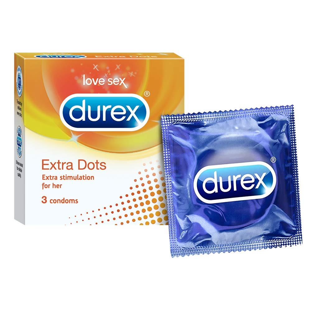 Durex Extra Dots Condom Pack Of 3 - store Elite