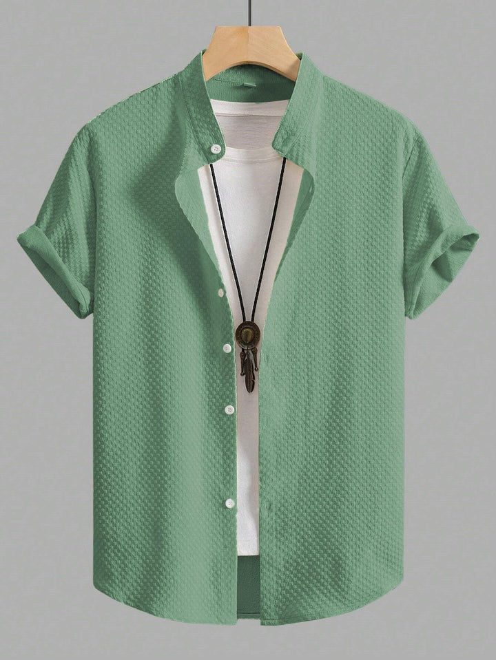 Faded Men Regular Fit Solid Casual Half Sleeves Shirt - store Elite