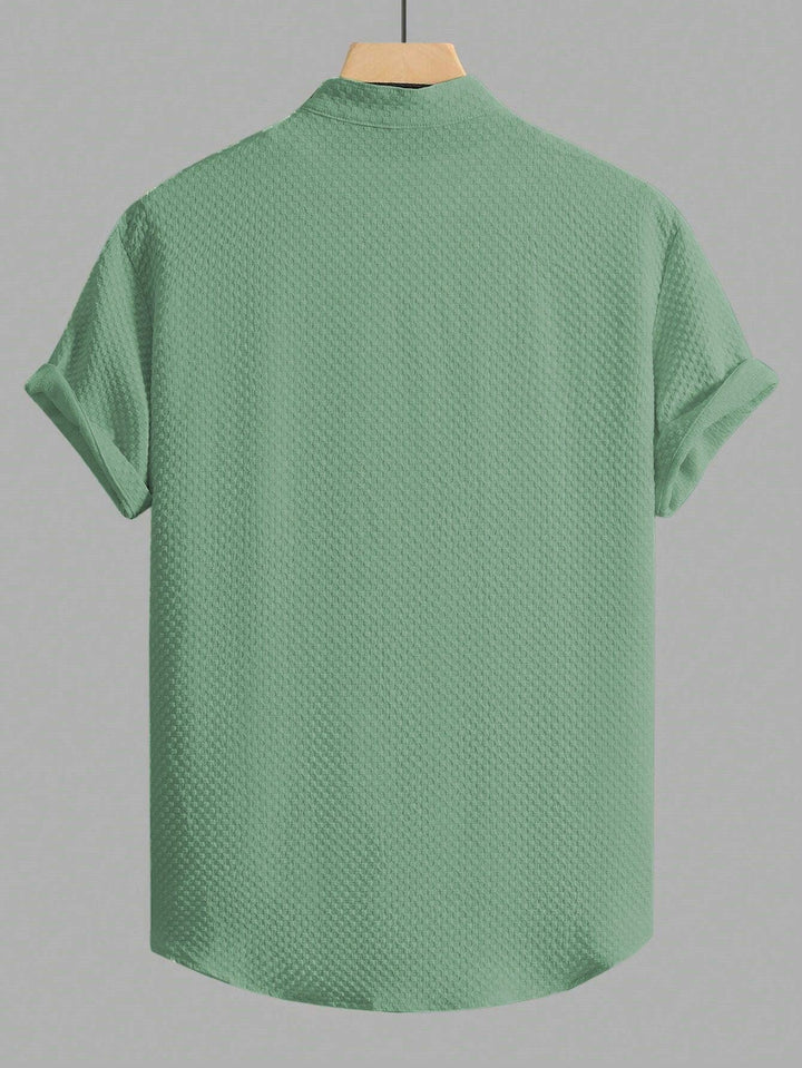 Faded Men Regular Fit Solid Casual Half Sleeves Shirt - store Elite