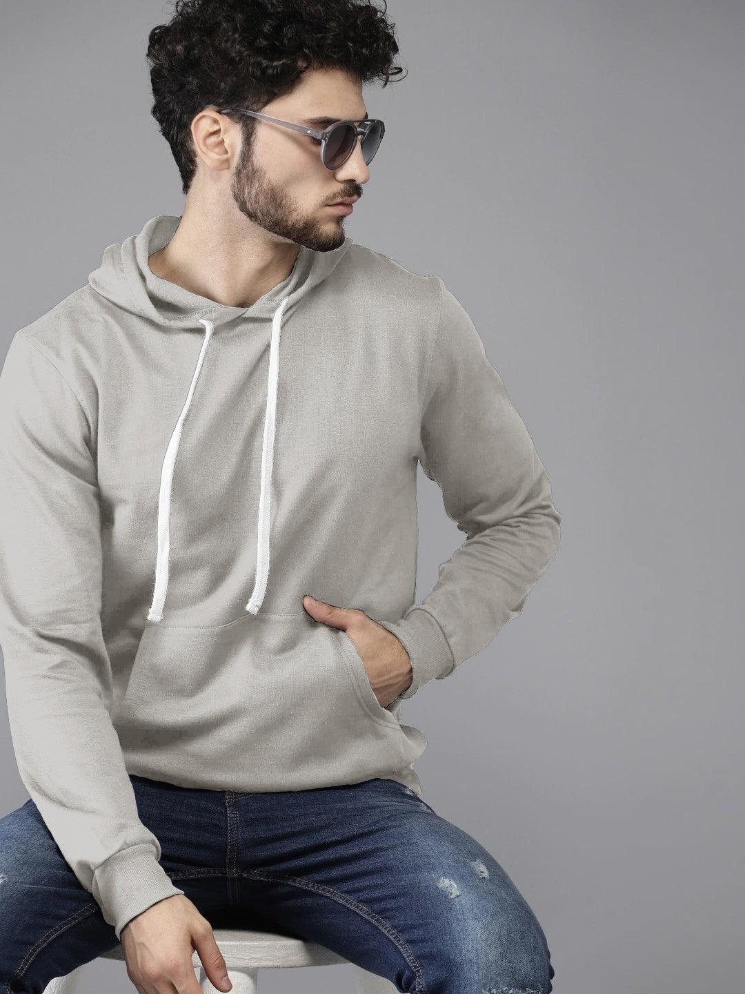 Gray Colour High Quality Premium Hoodie For Men - store Elite