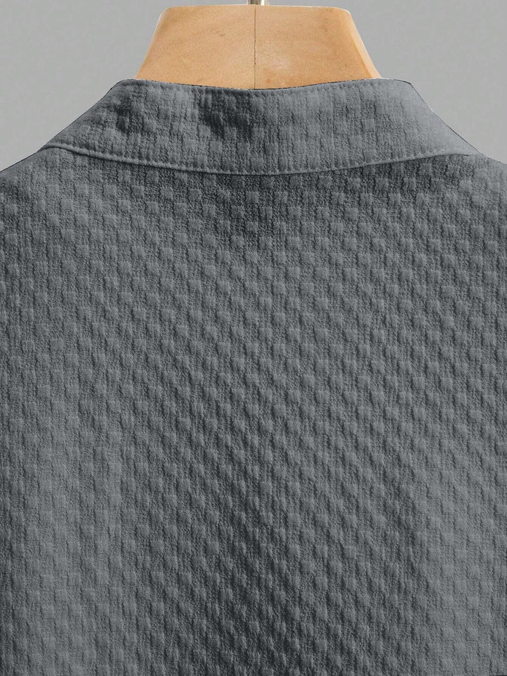 Grey Colour Men's Casual Wear Short Sleeve Shirt - store Elite