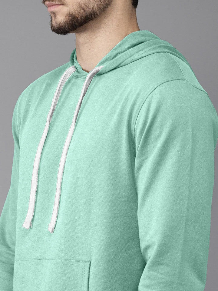 Light Cyan Colour High Quality Premium Hoodie For Men - store Elite