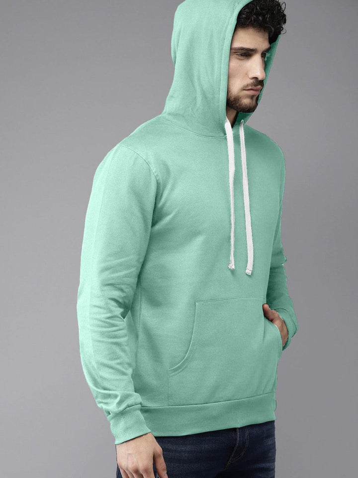 Light Cyan Colour High Quality Premium Hoodie For Men - store Elite
