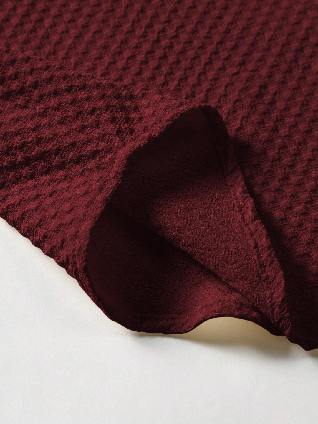 Maroon Men Regular Fit Solid Casual Half Sleeves Shirt - store Elite