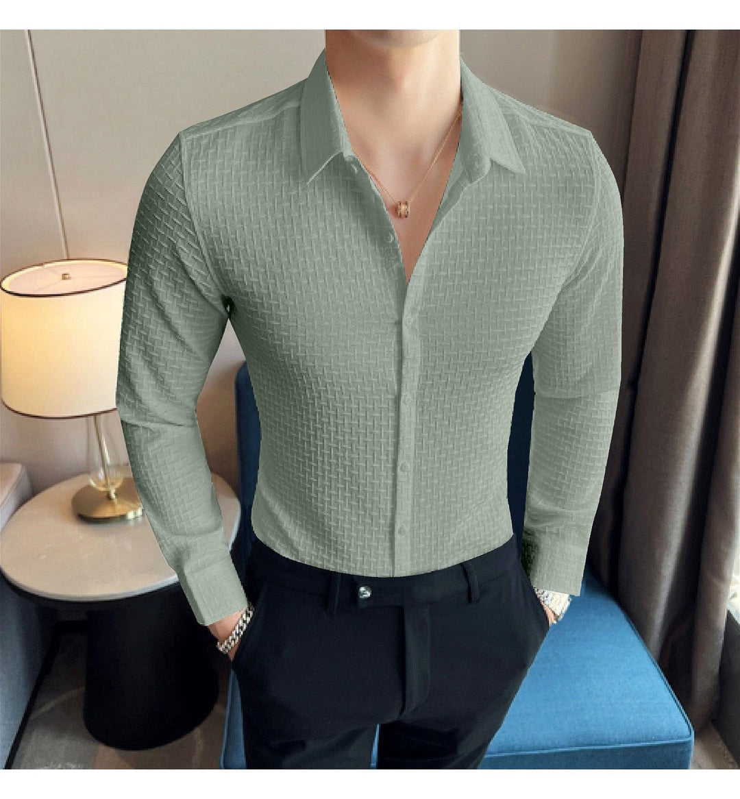 Pista Checks Structured Premium Shirt - store Elite
