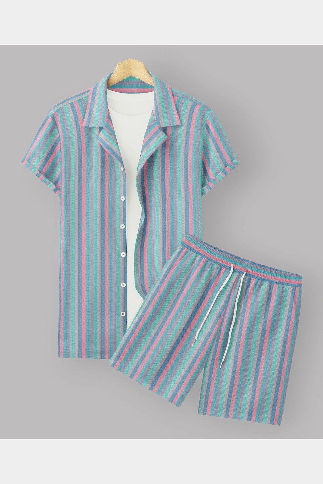 Rama Colour Men's Cotton Shirt And Shorts Set Short SleeveFabric : CottonProduct Type : Co-Ords SetOccasio : Casual, Evening Party, Travelling, Beach Partysleeve type : Short SleeveBottom : Two PocketsWash Care InstructionsShorts Set Short Sleeve