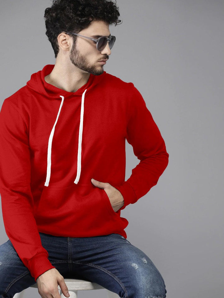 Red Colour High Quality Premium Hoodie For Men - store Elite