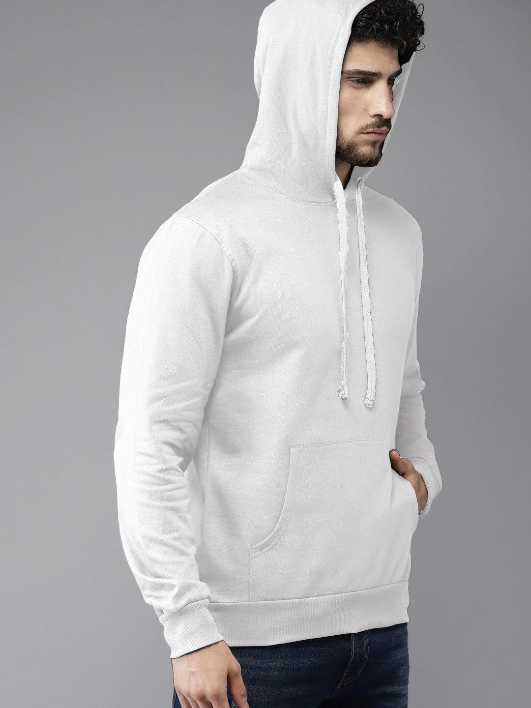 White Colour High Quality Premium Hoodie For Men - store Elite