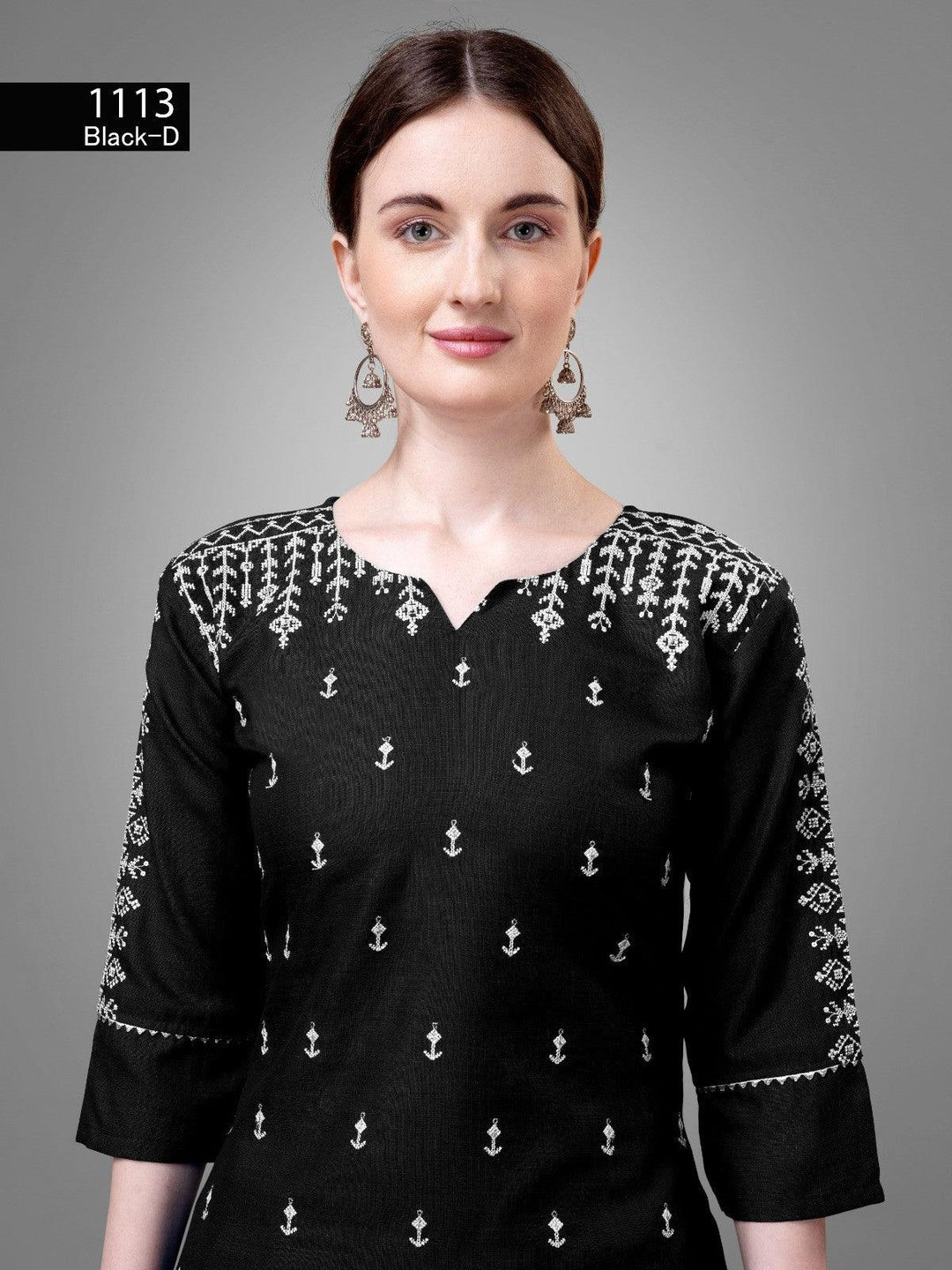 Women's Tranding Cotton blend Kurti,Pant with Dupatta - store Elite
