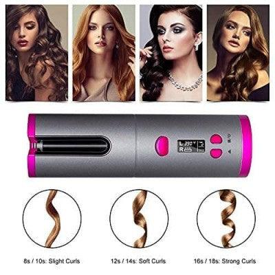 Wirless USB Auto Hair CurlerThe latest cordless curling iron, say goodbye to the messy and tangled cable design. Without cable restraints, you can curl your hair 
anywhere.The cordless auto cuWirless USB Auto Hair Curler